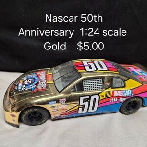 Nascar Gold 50th Anniversary Race Car